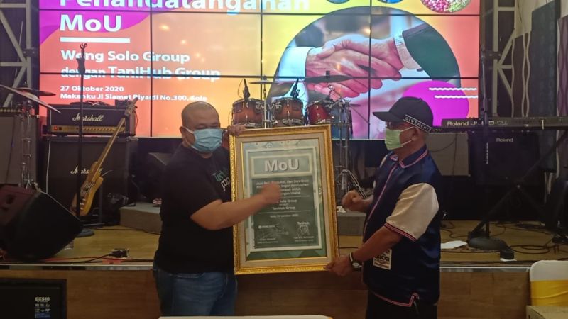 Tingkatkan Serapan Hasil Tani Lokal, Wong Solo Group Gandeng Start Up TaniHub